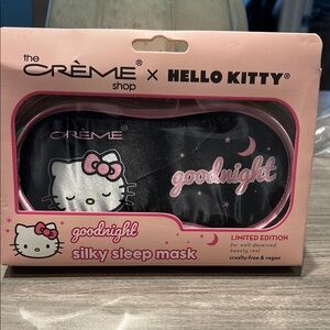 The Crème Shop x Hello Kitty Silky Sleep Mask - Black and Pink